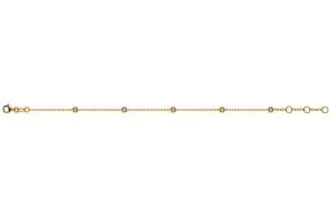 Bracelet Rotgold 750 mit 5 Brillanten H SI 0.14ct. 19cm