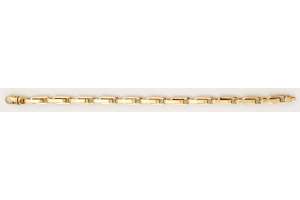 Bracelet Gelbgold 750, 22cm, 5.4mm, fantasie Anker