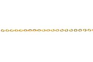 Anker oval diamantiert Gelbgold 750 ca. 1,7mm 38 cm