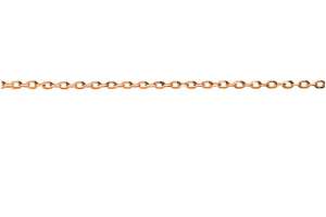 Anker oval diamantiert Rotgold 750 ca. 1,7mm 38 cm