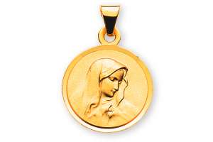 Medaille Dolorosa Gelbgold 750 12mm