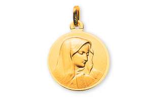 Medaille Dolorosa Gelbgold 750 16mm