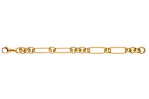 Bracelet  Gelbgold 750 poliert Fantasiemuster, 20cm