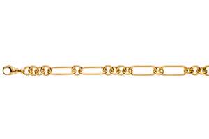 Collier Gelbgold 750 poliert Fantasiemuster, 60cm