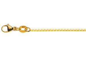 Venezianer 8-fach diamantiert Gelbgold 750 ca. 1.4mm 40cm